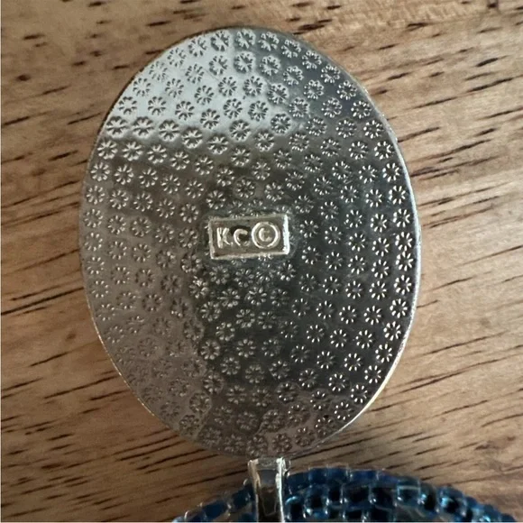 Kenneth Cole multi strand blue bead necklace with watercolor ombre pendant - Picture 7 of 7